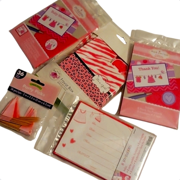 NEW It's a Girl Baby Shower Bundle - 148 Pieces ☆$50 Retail Value☆ - Picture 13 of 16